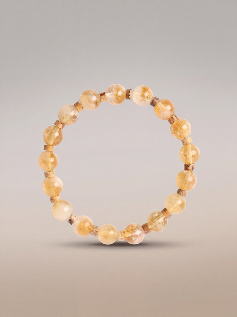 Sitrin - Jasper Doğal Taş Bileklik (8 mm) - Seri II