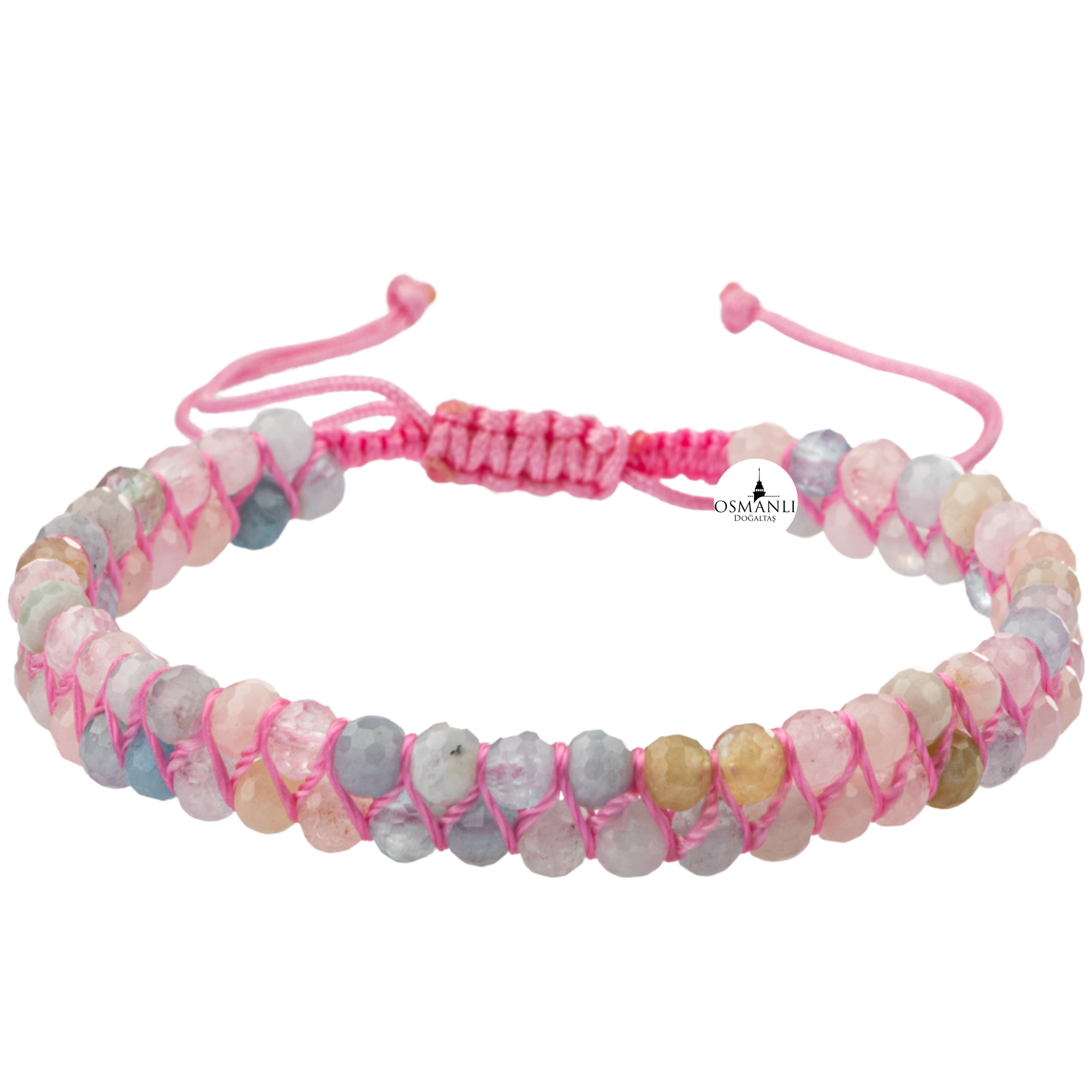 Helidor 3-4mm Çift Sıra Doğal Taş Bileklik