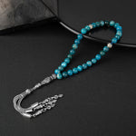 Mavi Apatit Doğal Taş Tesbih 33lük - 6mm