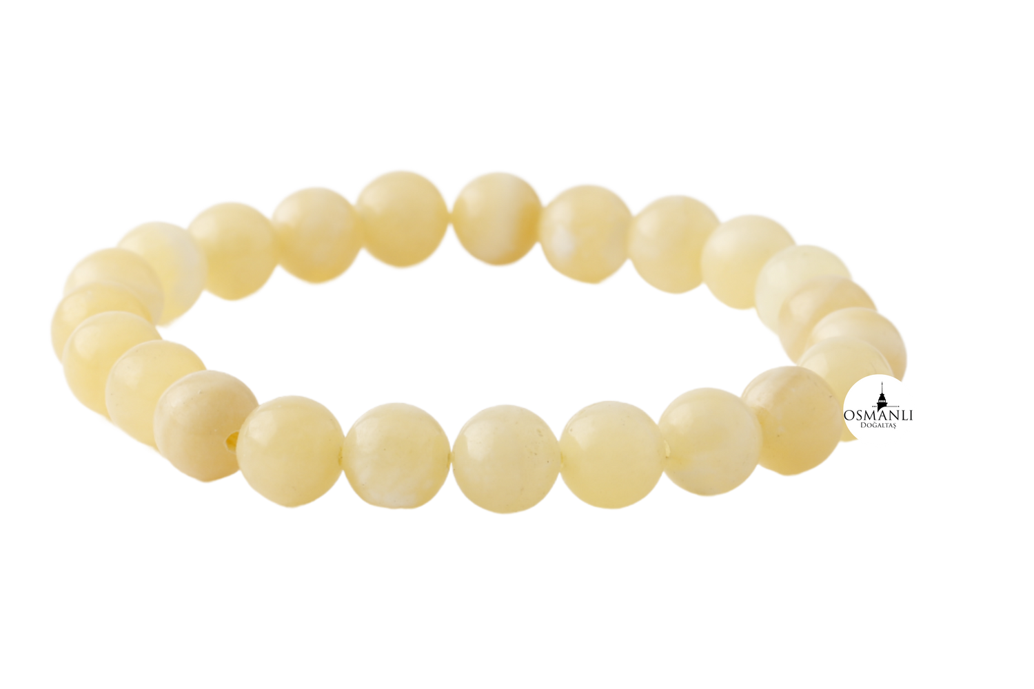 Kalsit 8mm Doğal Taş Bileklik