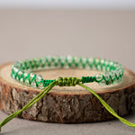 Prehnit 3-4mm Çift Sıra Doğal Taş Bileklik