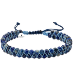 Lapis Lazuli 3-4mm Çift Sıra Doğal Taş Bileklik