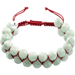 Yeşil Larimar 8mm Çift Sıra Makrome Doğal Taş Bileklik