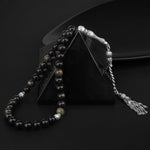 Golden Obsidyen Doğal Taş Tesbih 33lük - 8mm