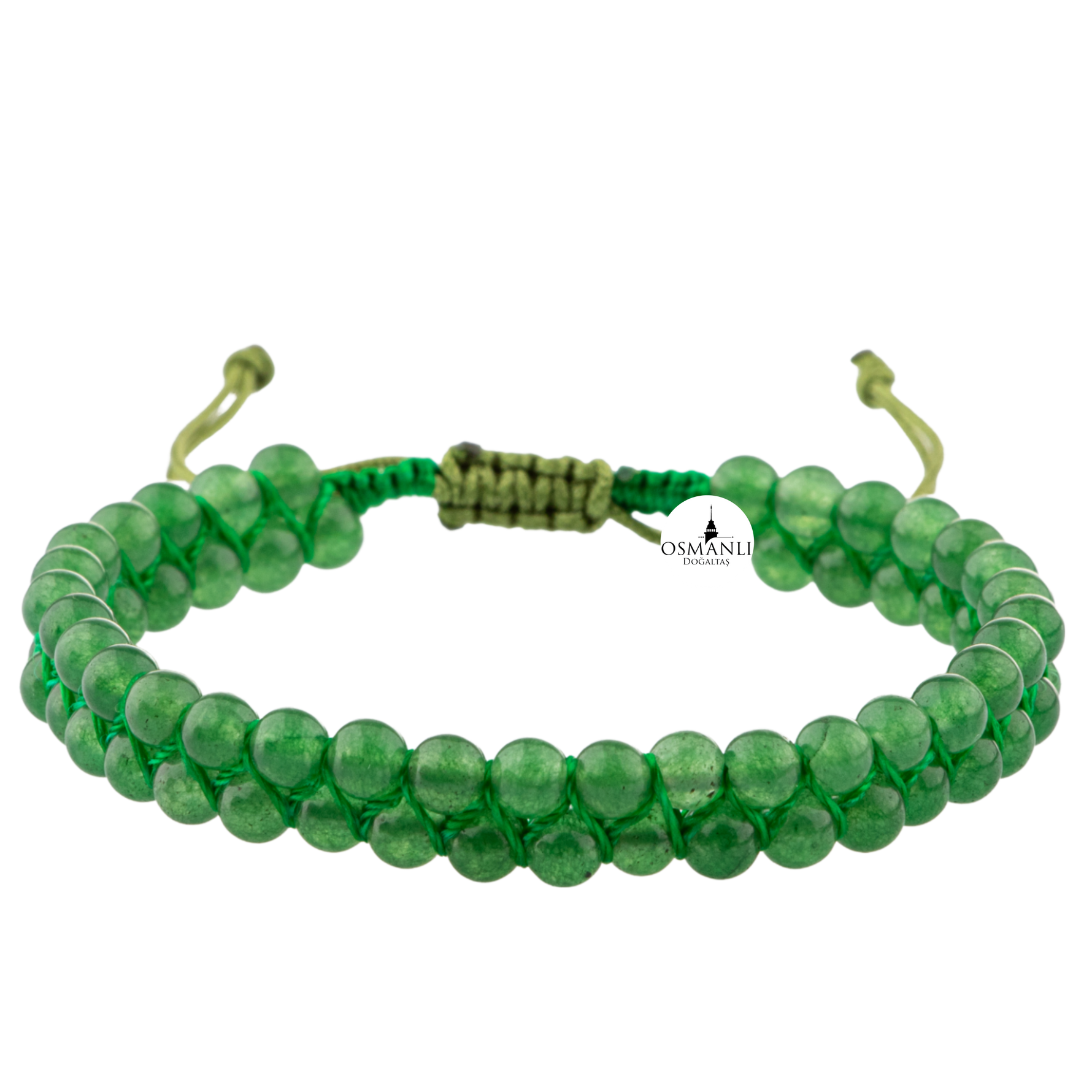 Aventurin 4mm Çift Sıra Doğal Taş Bileklik