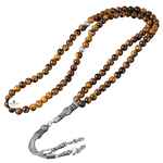 Kaplan Gözü Doğal Taş Tesbih 99luk - 6mm