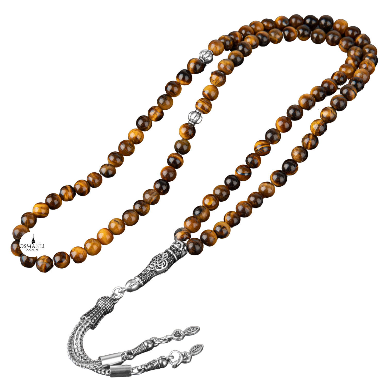 Kaplan Gözü Doğal Taş Tesbih 99luk - 6mm