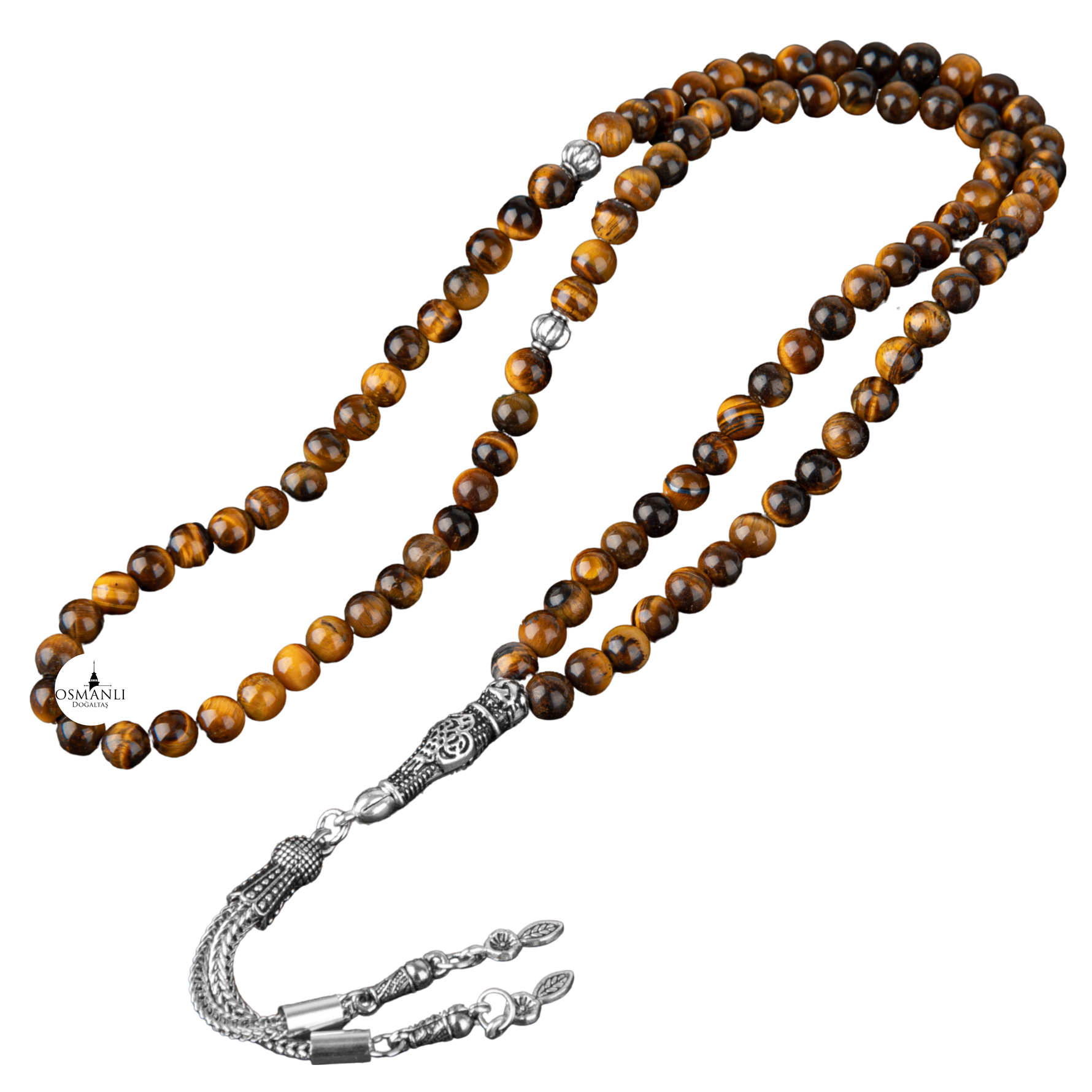 Kaplan Gözü Doğal Taş Tesbih 99luk - 6mm