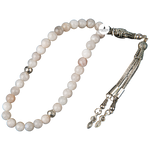 Ay Taşı Doğal Taş Tesbih 33lük - 6mm