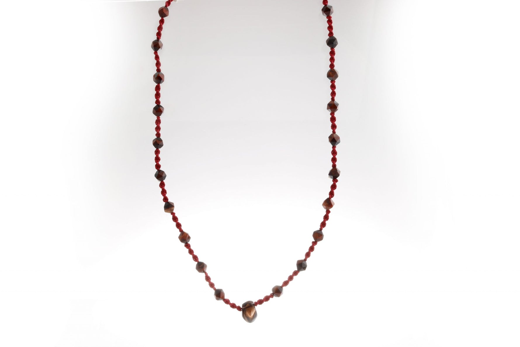 Terra, Kaplan Gözü - Dumanlı Kuvars Doğal Taş Kolye