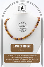 Jasper 6 mm Dizi Doğal Taş Kolye