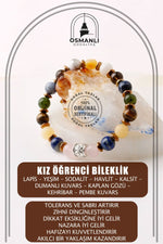 Kız Öğrenci Doğal Taş Bileklik
