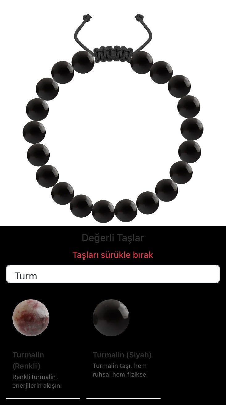 Özel Tasarım Merdiven Kapama Bileklik - 20 Taş - Özel Tasarım Görseli