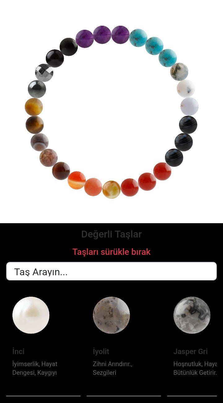 Özel Tasarım Elastik Misineli - 27 Taş - Özel Tasarım Görseli