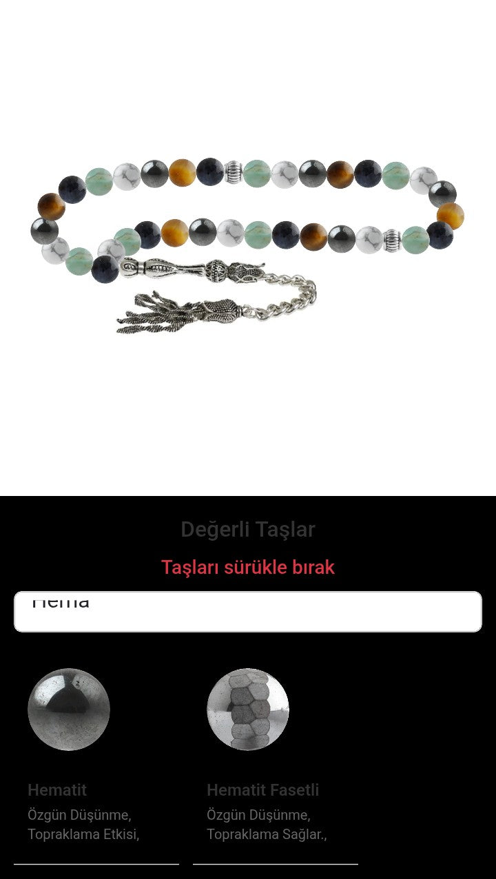 Özel Tasarım Tesbih - 33 Taş - Özel Tasarım Görseli