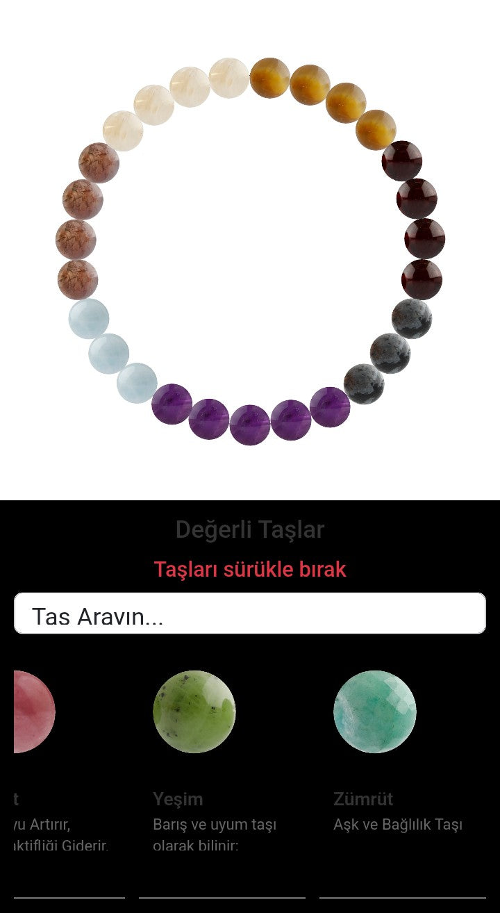 Özel Tasarım Elastik Misineli - 27 Taş - Özel Tasarım Görseli