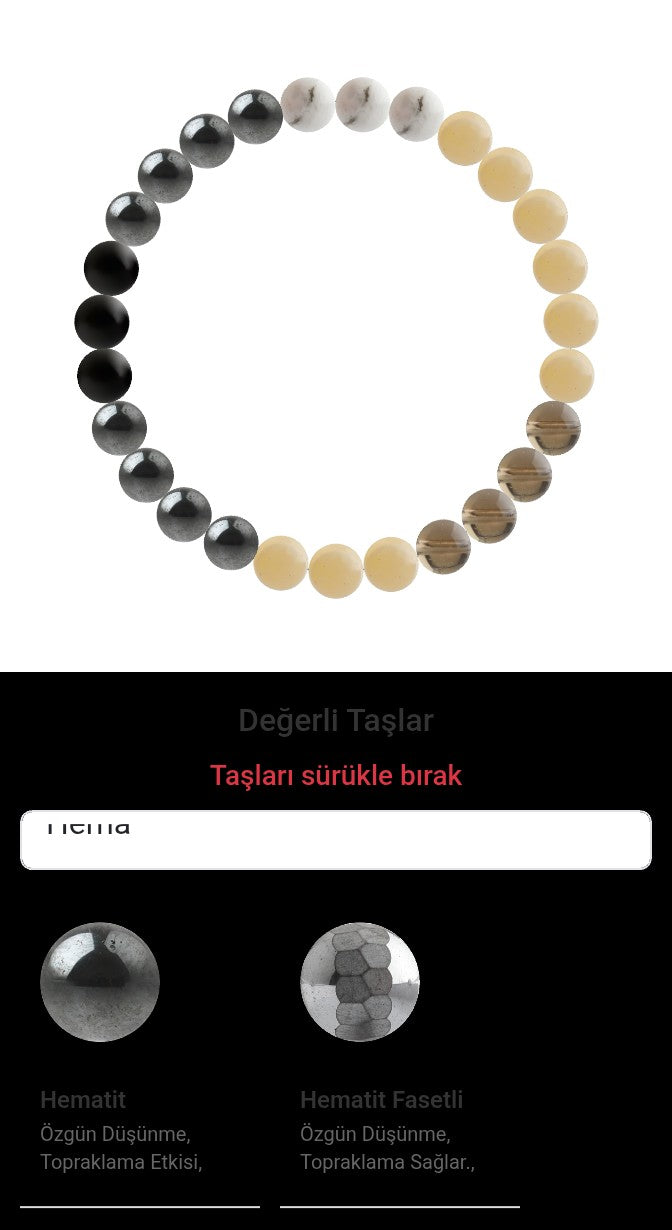 Özel Tasarım Elastik Misineli - 27 Taş - Özel Tasarım Görseli