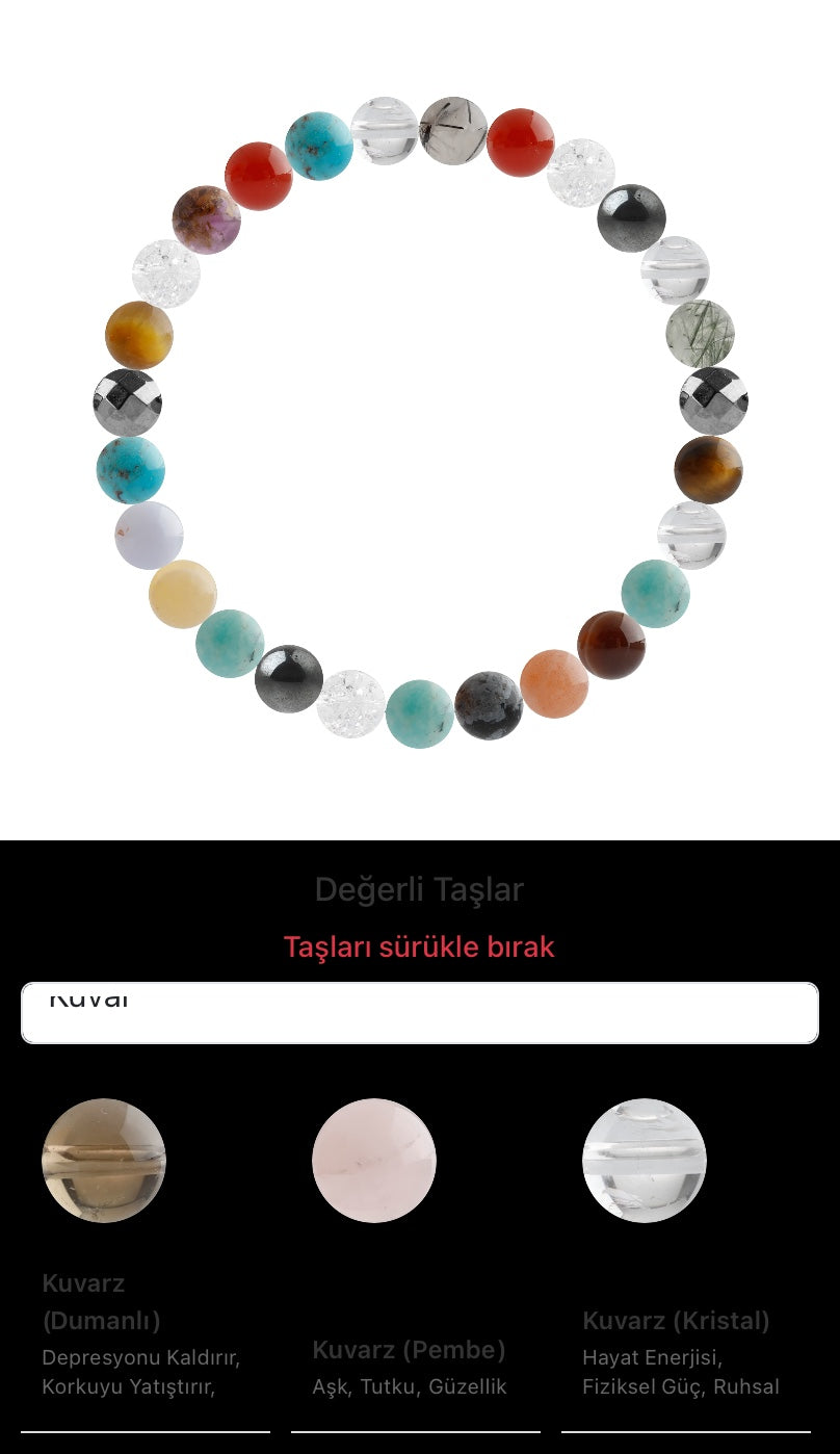 Özel Tasarım Elastik Misineli - 27 Taş - Özel Tasarım Görseli