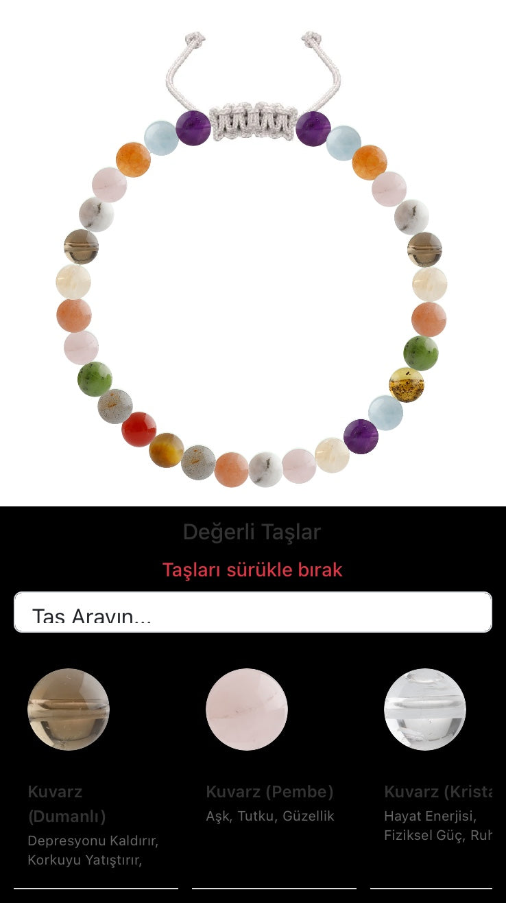 Özel Tasarım Merdiven Kapama Bileklik - 30 Taş - Özel Tasarım Görseli