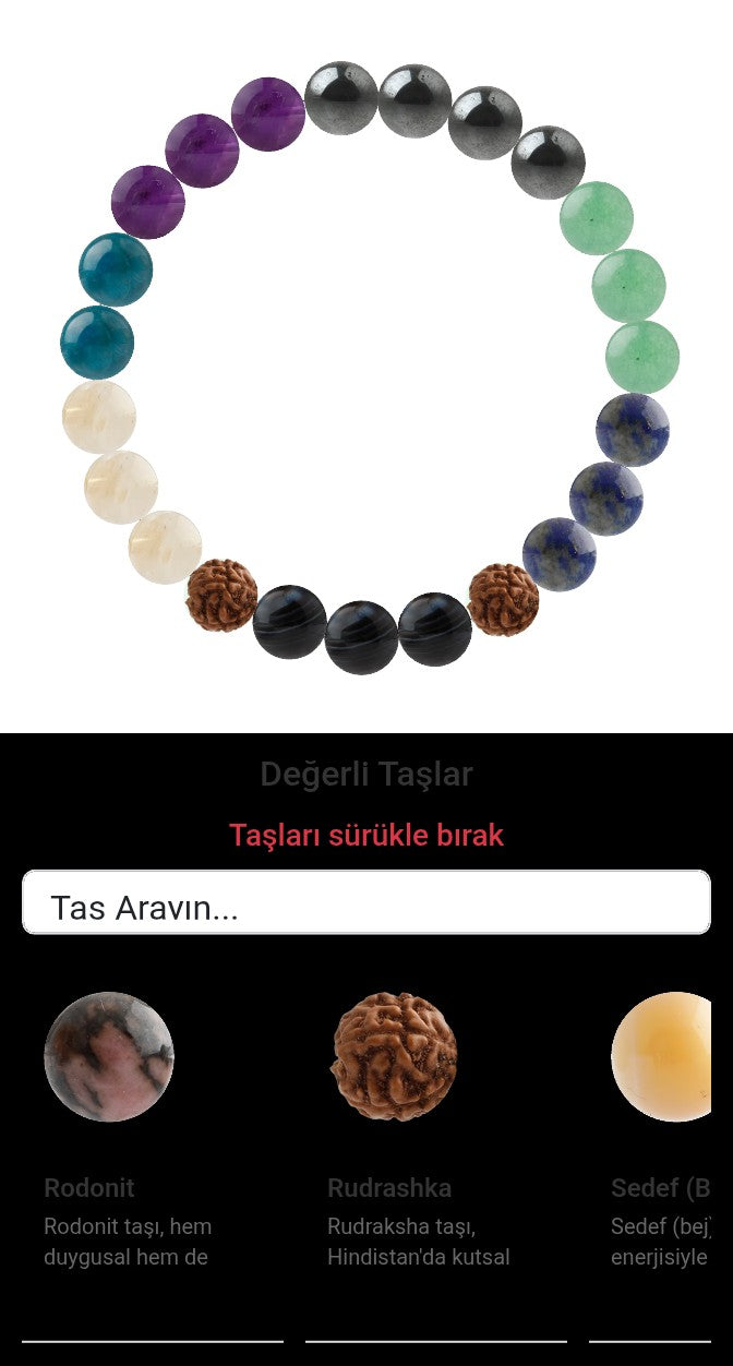 Özel Tasarım Elastik Misineli - 23 Taş - Özel Tasarım Görseli