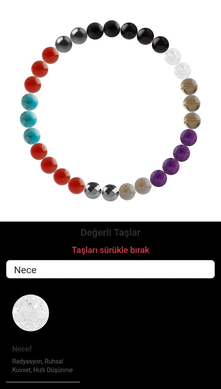 Özel Tasarım Elastik Misineli - 30 Taş - Özel Tasarım Görseli