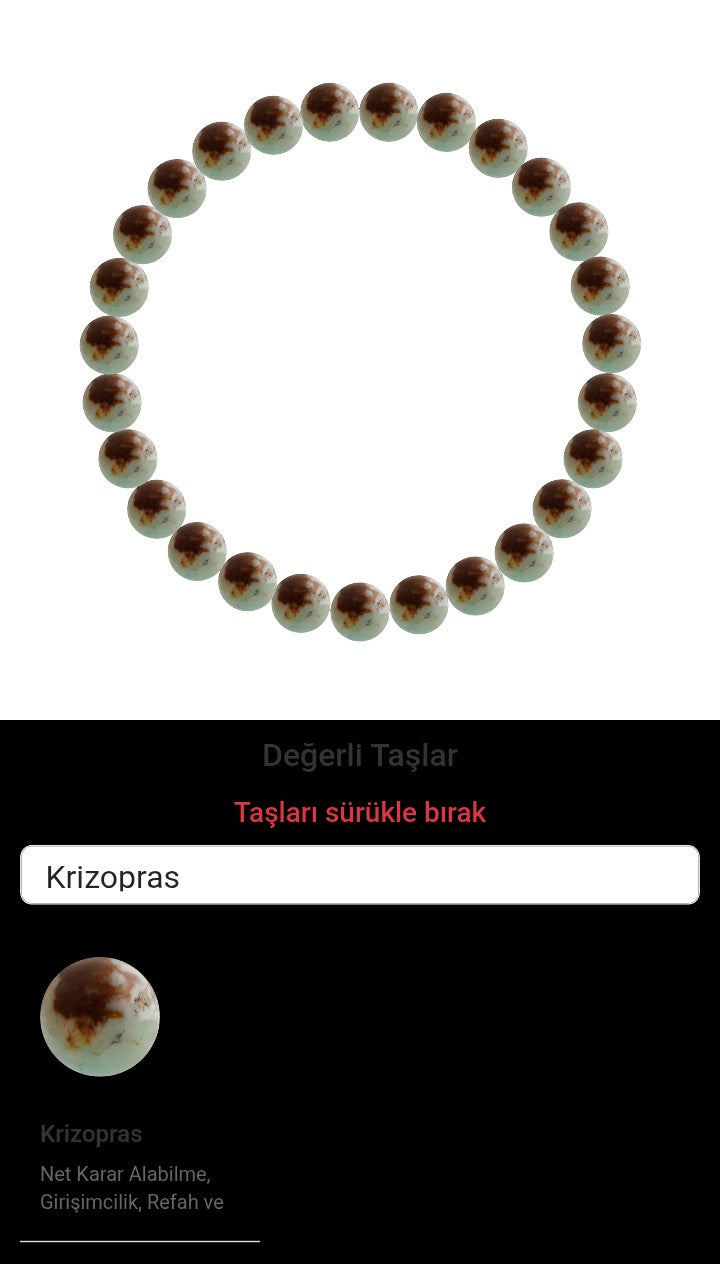 Özel Tasarım Elastik Misineli - 27 Taş - Özel Tasarım Görseli