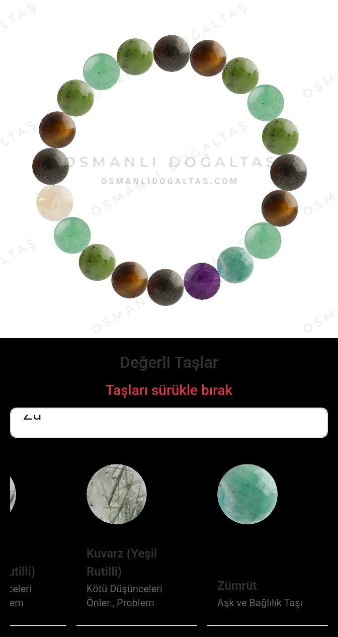 Özel Tasarım Elastik Misineli - 20 Taş - Özel Tasarım Görseli