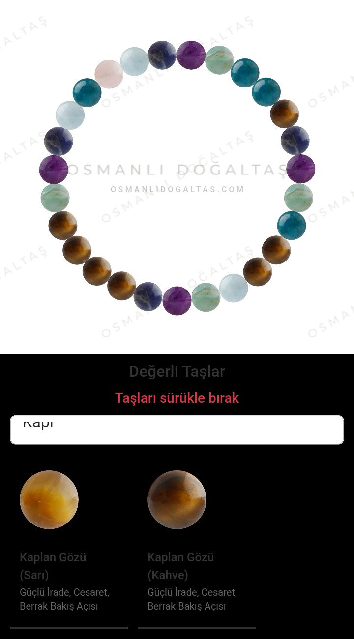 Özel Tasarım Elastik Misineli - 27 Taş - Özel Tasarım Görseli