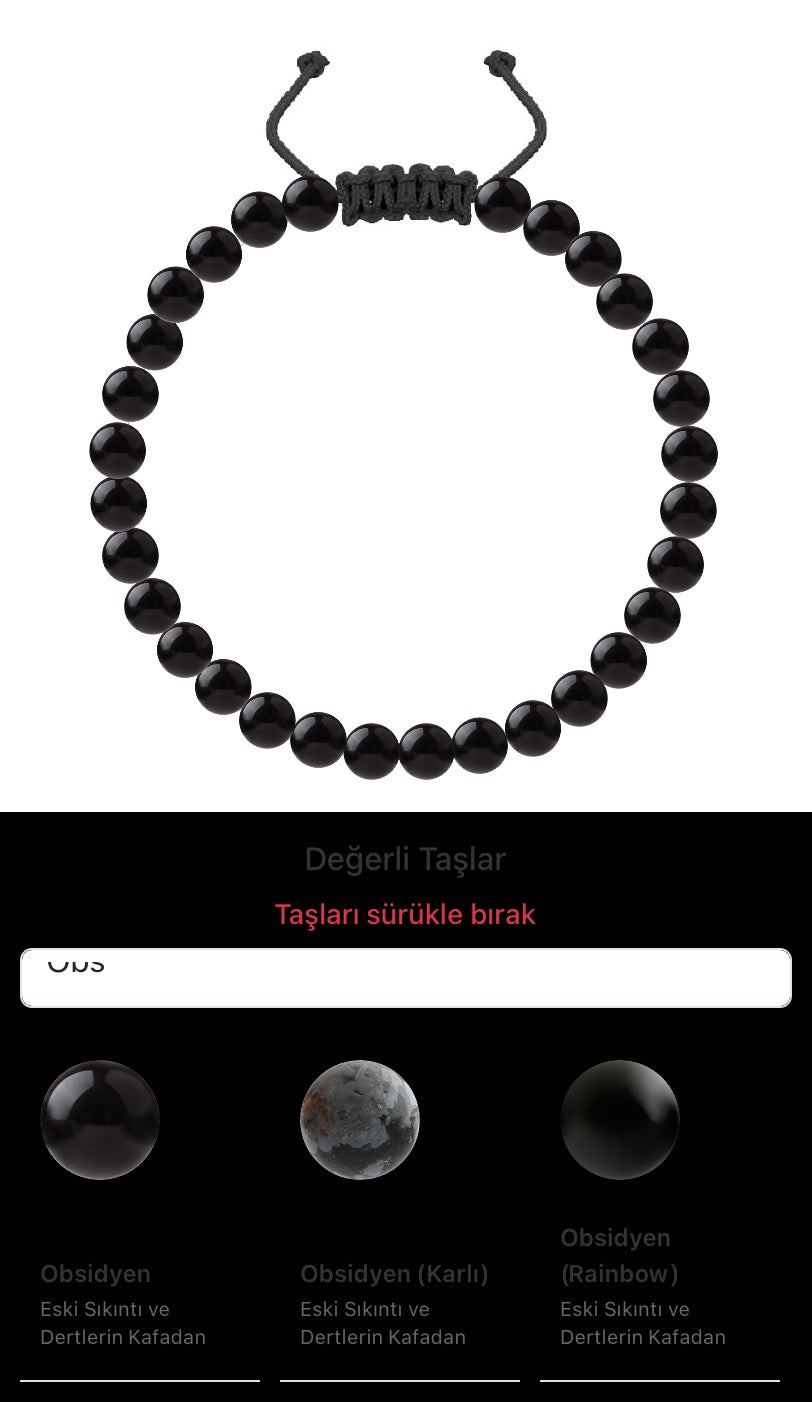 Özel Tasarım Merdiven Kapama Bileklik - 30 Taş - Özel Tasarım Görseli