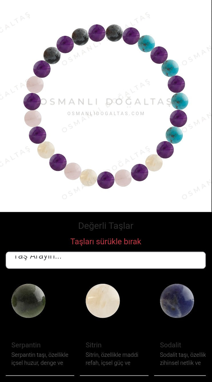 Özel Tasarım Elastik Misineli - 27 Taş - Özel Tasarım Görseli