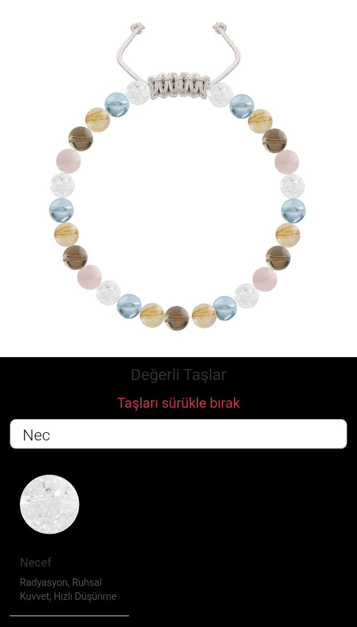 Özel Tasarım Merdiven Kapama Bileklik - 27 Taş - Özel Tasarım Görseli
