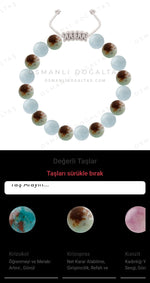 Özel Tasarım Merdiven Kapama Bileklik - 18 Taş - Özel Tasarım Görseli