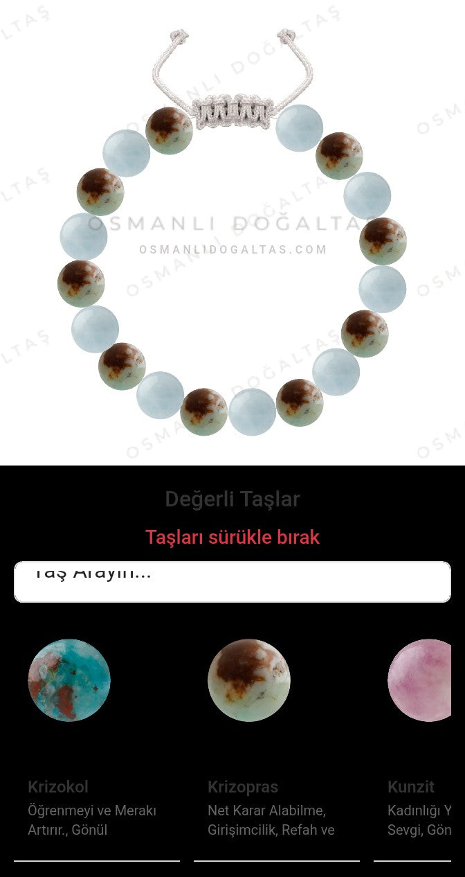 Özel Tasarım Merdiven Kapama Bileklik - 18 Taş - Özel Tasarım Görseli