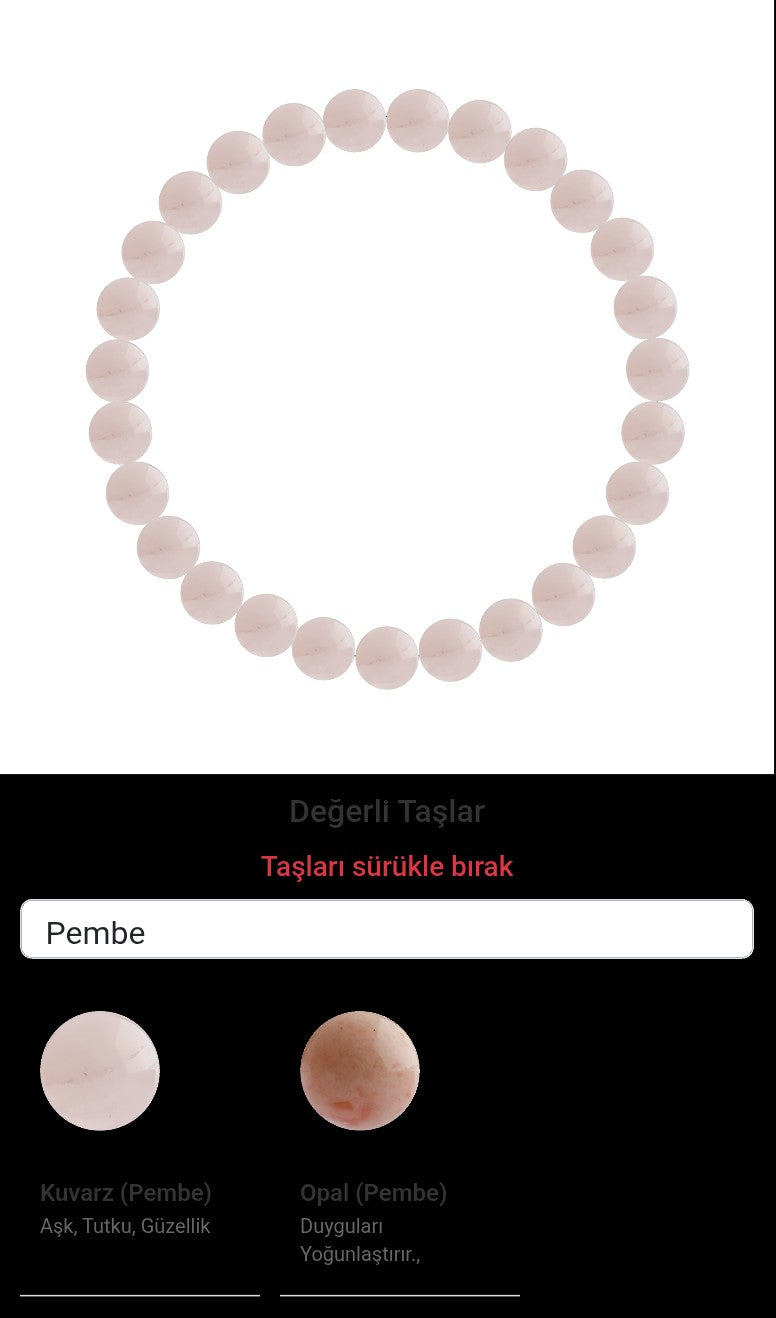 Özel Tasarım Elastik Misineli - 27 Taş - Özel Tasarım Görseli