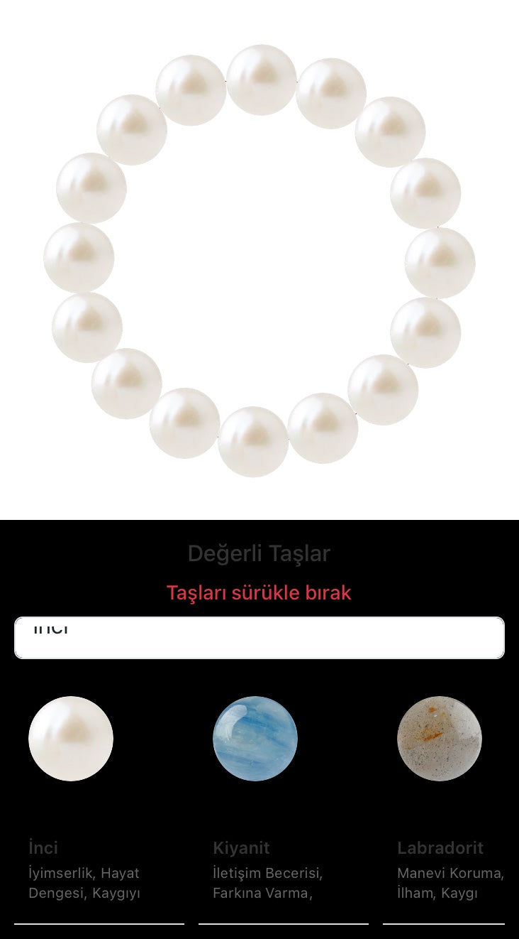 Özel Tasarım Elastik Misineli - 16 Taş - Özel Tasarım Görseli