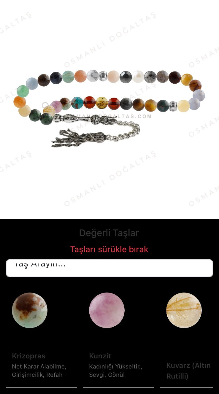 Özel Tasarım Tesbih - 33 Taş - Özel Tasarım Görseli