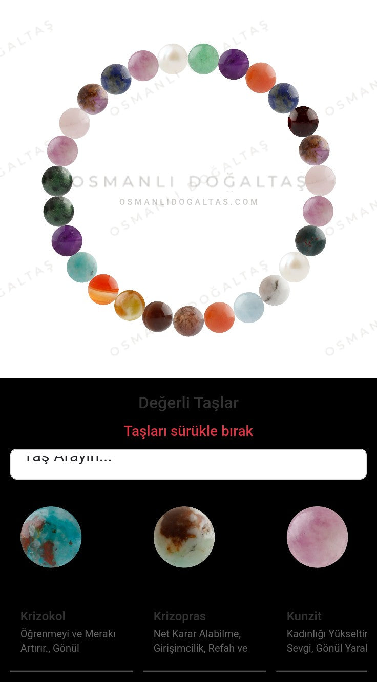 Özel Tasarım Elastik Misineli - 27 Taş - Özel Tasarım Görseli