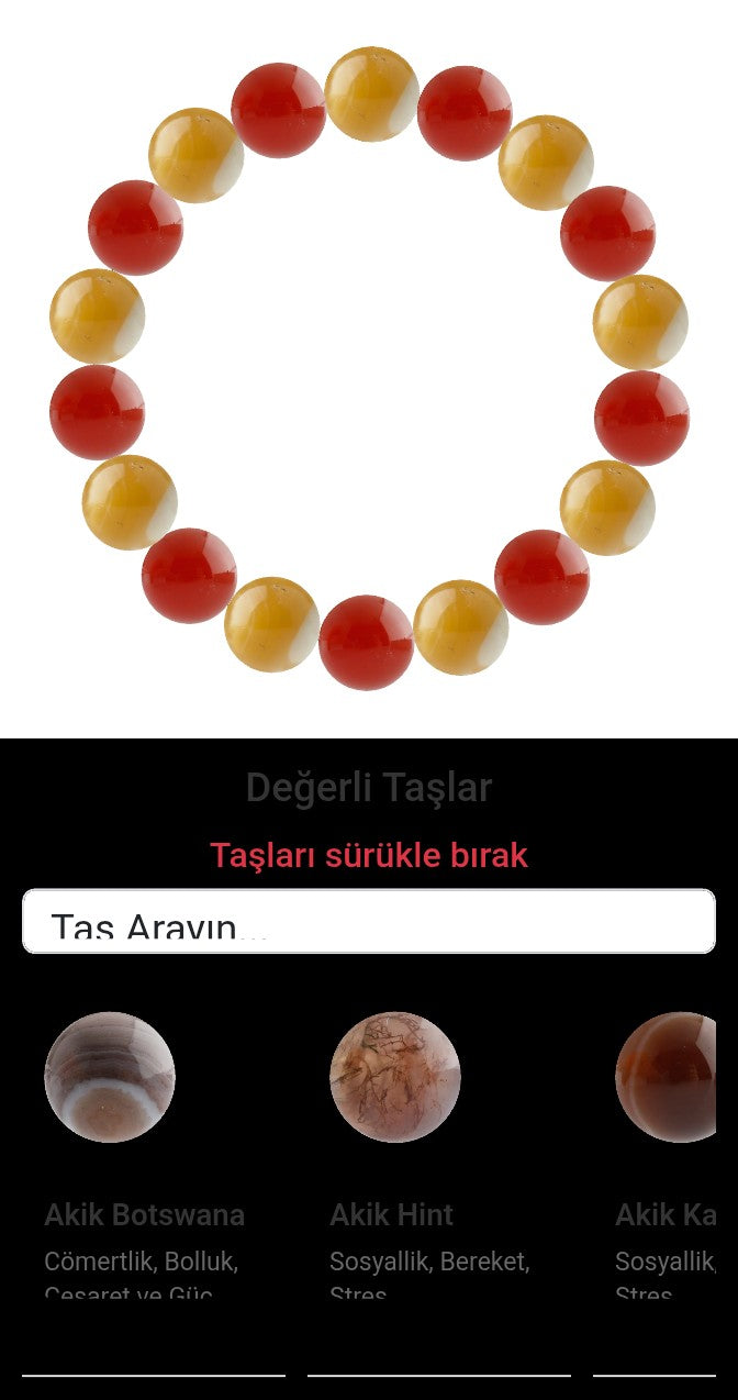 Özel Tasarım Elastik Misineli - 18 Taş - Özel Tasarım Görseli