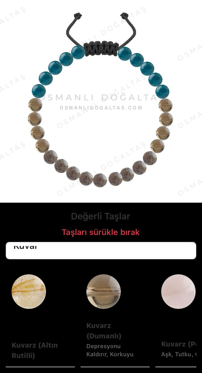 Özel Tasarım Merdiven Kapama Bileklik - 27 Taş - Özel Tasarım Görseli