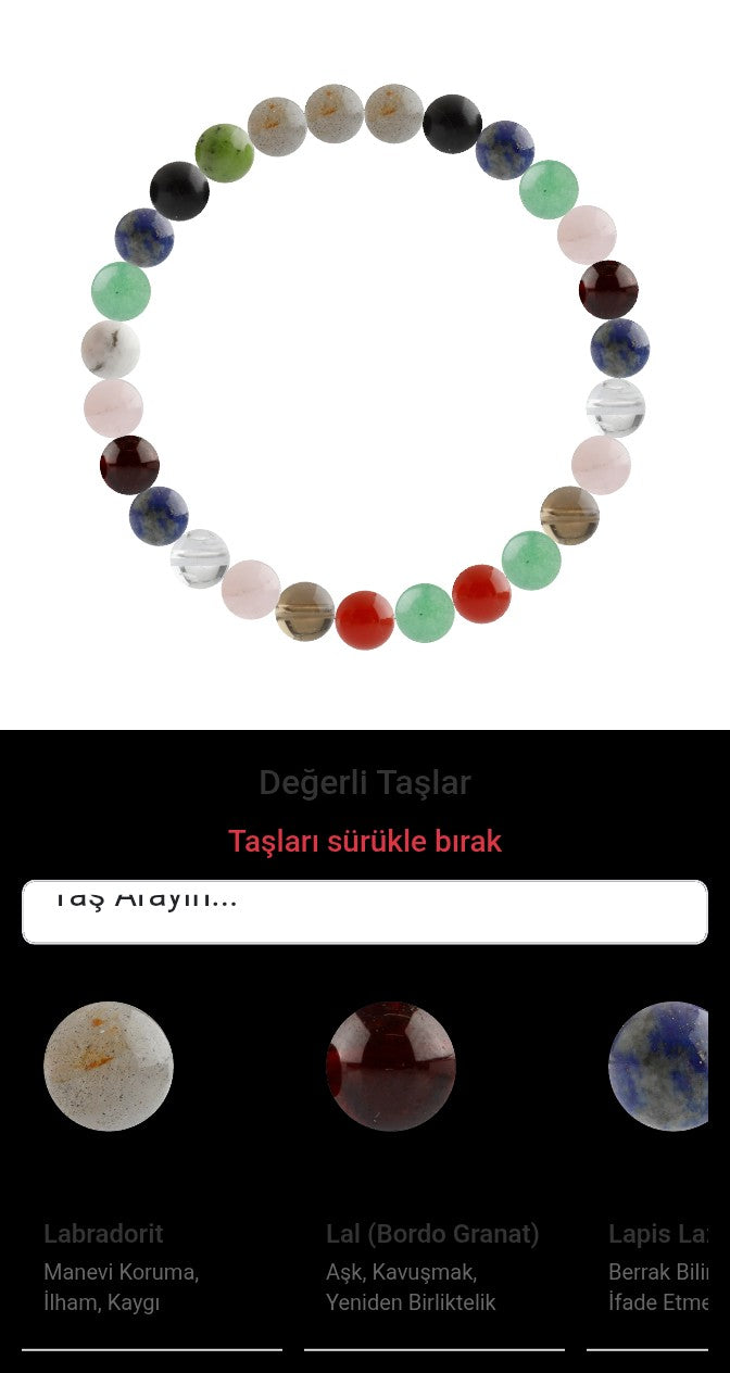 Özel Tasarım Elastik Misineli - 27 Taş - Özel Tasarım Görseli