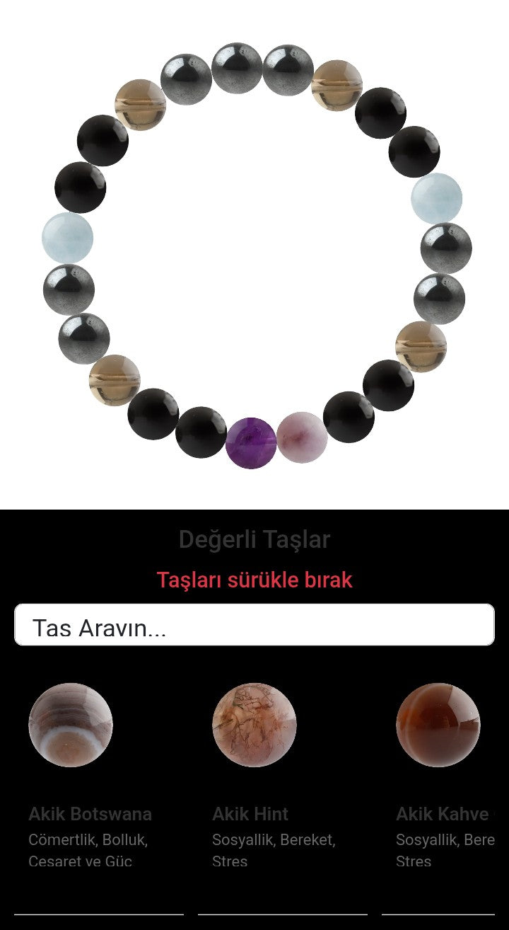 Özel Tasarım Elastik Misineli - 23 Taş - Özel Tasarım Görseli