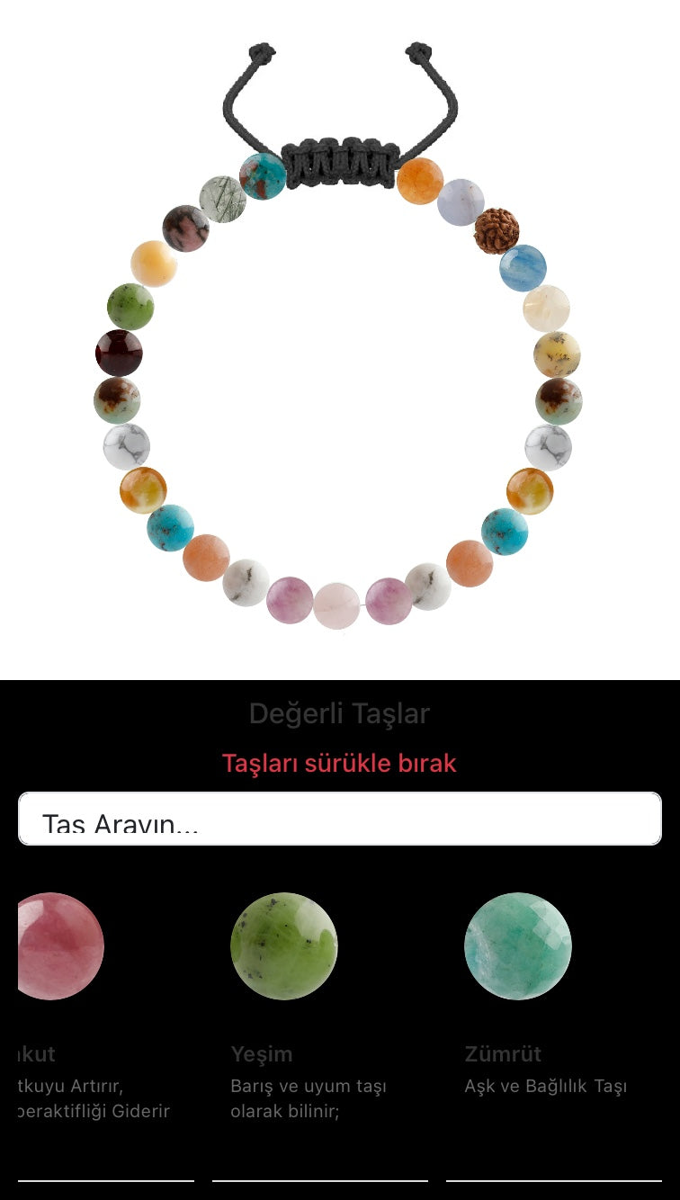 Özel Tasarım Merdiven Kapama Bileklik - 27 Taş - Özel Tasarım Görseli