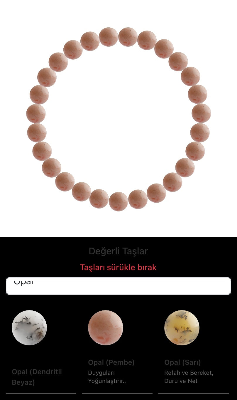 Özel Tasarım Elastik Misineli - 27 Taş - Özel Tasarım Görseli