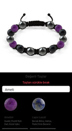 Özel Tasarım Makrome Bileklik - 14 Taş - Özel Tasarım Görseli