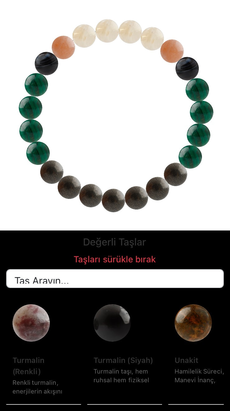 Özel Tasarım Elastik Misineli - 23 Taş - Özel Tasarım Görseli