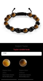 Özel Tasarım Makrome Bileklik - 14 Taş - Özel Tasarım Görseli