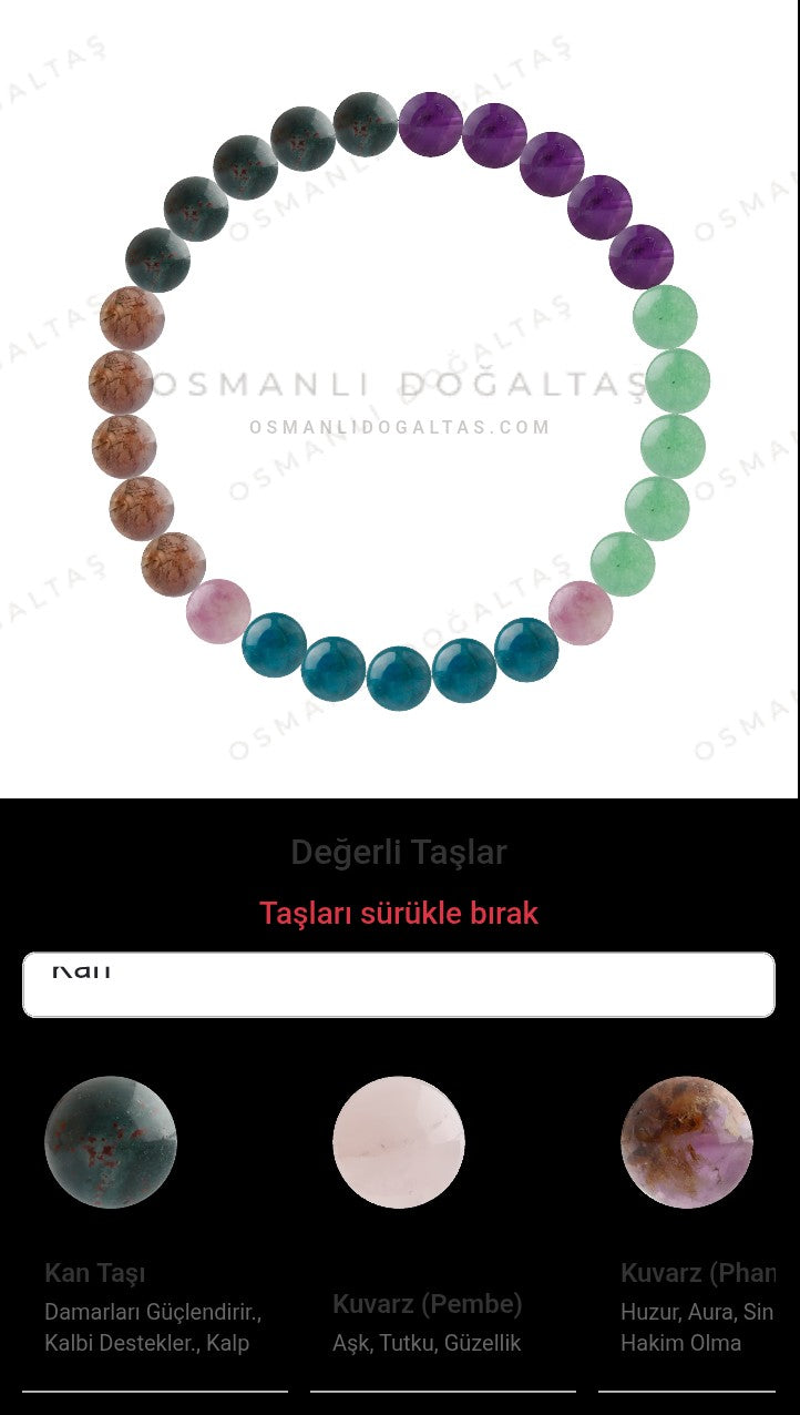 Özel Tasarım Elastik Misineli - 27 Taş - Özel Tasarım Görseli