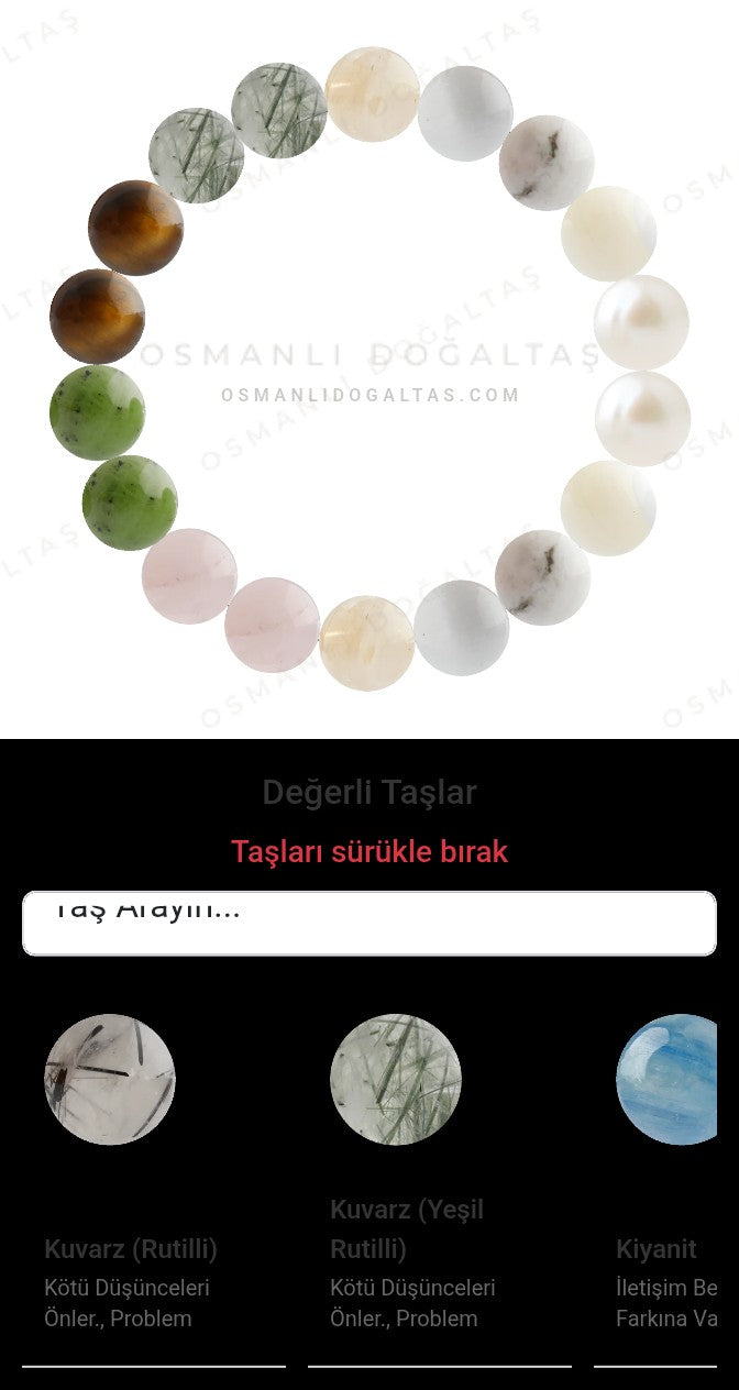 Özel Tasarım Elastik Misineli - 18 Taş - Özel Tasarım Görseli