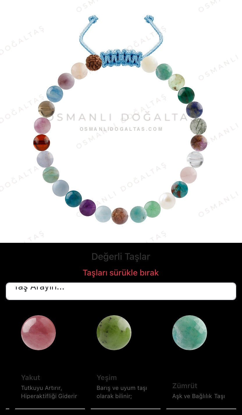 Özel Tasarım Merdiven Kapama Bileklik - 27 Taş - Özel Tasarım Görseli