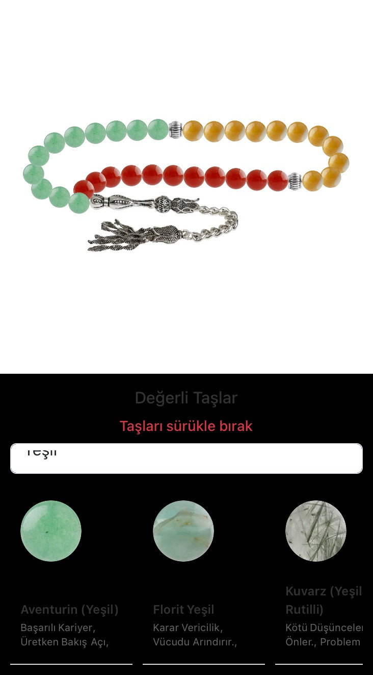 Özel Tasarım Tesbih - 33 Taş - Özel Tasarım Görseli